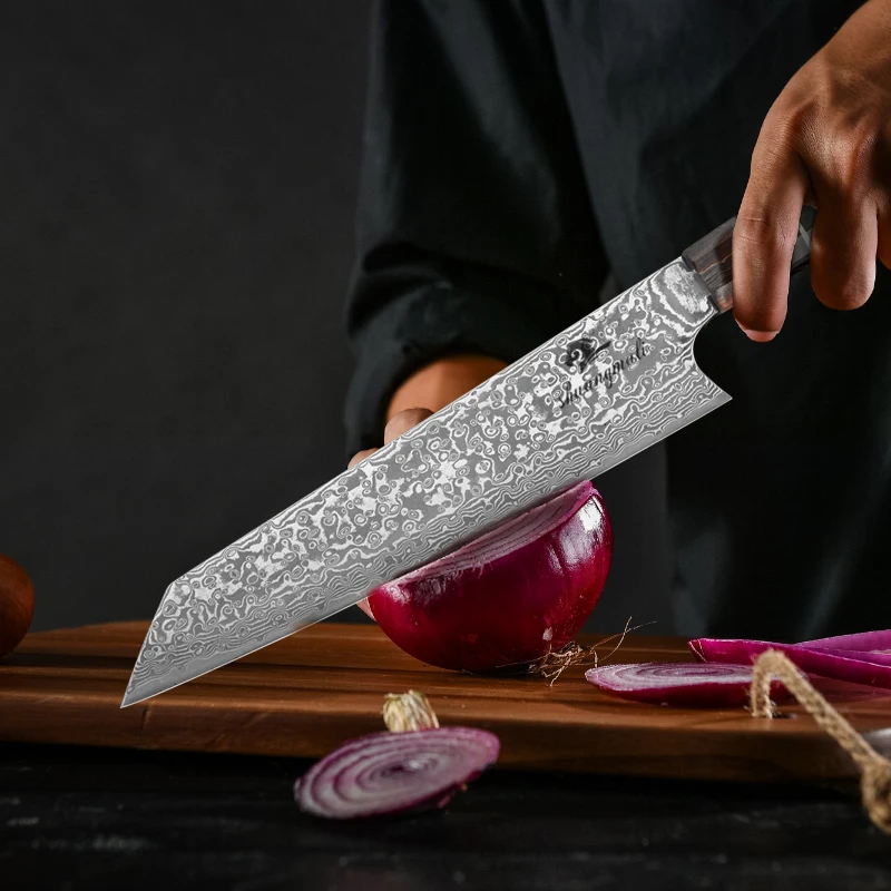 Японский нож Gyuto VG10 8 дюймов кухонный резец из дамасской стали подарок для нарезки
