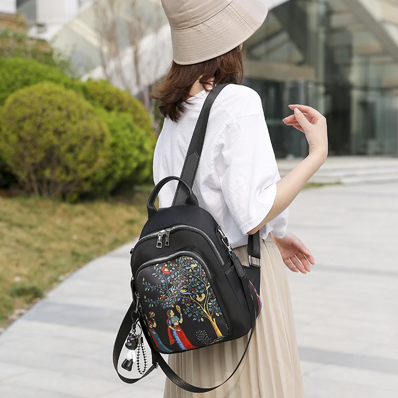 

Bolsas Feminina School Bag Fashion Backpack Mochilas Mujer Anti-theft Travel Waterproof Luxury Print Big Sac A Bandouliere Femme