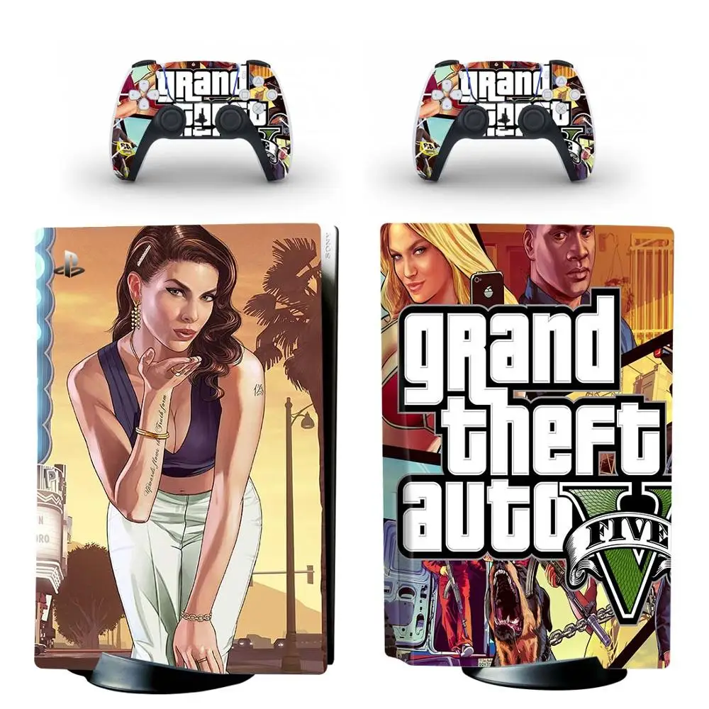 Стикеры Grand Theft Auto V GTA 5 PS5 для консоли PlayStation и контроллеров | Электроника