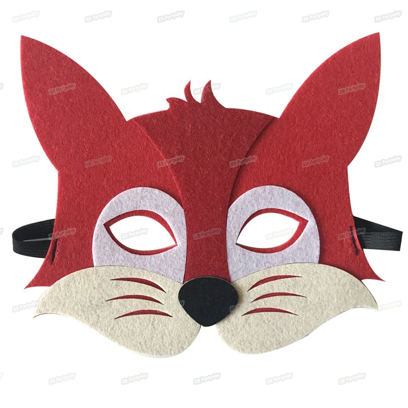 Детские маски в виде животных джунглей Вечерние Маски маскарадные для глаз