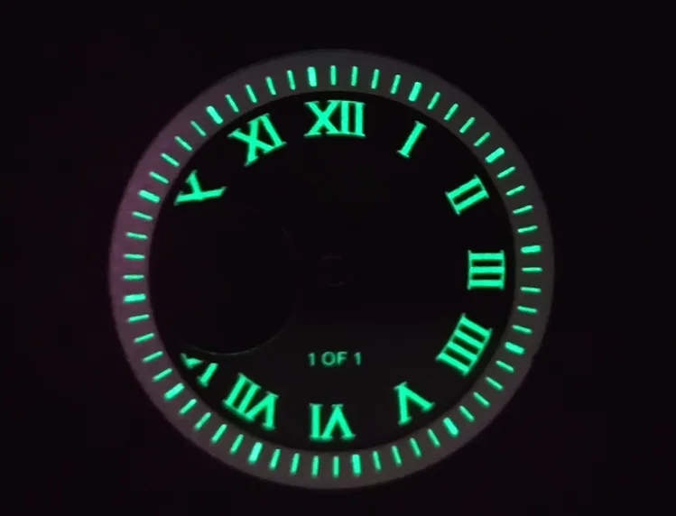 

28.5mm Green Luminous Watch Dial for NH38 Movement with S Logo