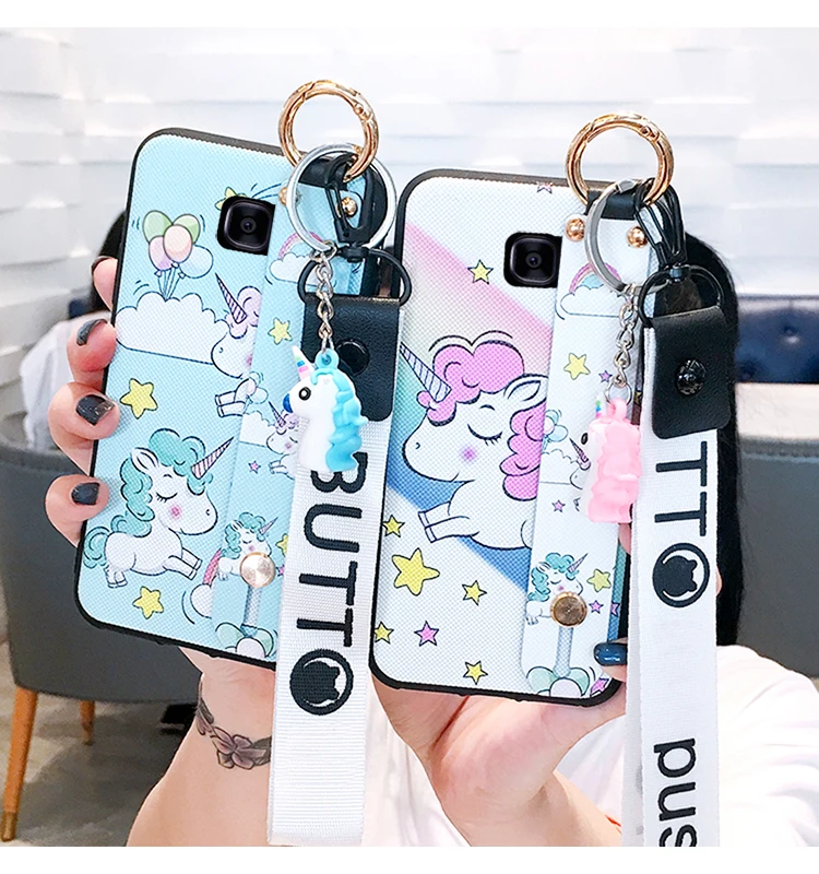 Чехол SAM S10 с мультяшным ремешком на запястье авокадо для телефона samsung Galaxy S10 plus S9 S9P S8 Note 8/9 милый чехол-держатель+ игрушка+ ремешок