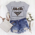 Свободный дух Вид сердце Brave Soul футболки в клетку, в виде леопардовых сердец ко Дню Св Кристиан футболка милые женские Графический положительный топ, футболка, рубашка