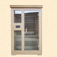 LK-2003 New 2-Person Household Portable Dry Steam Sauna Room High-quality Wood Sauna Room Dry Sauna Room 220V 1600W