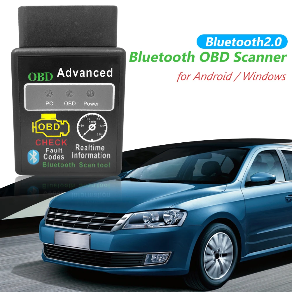 HH OBD ELM327 V1.5 Мини Bluetooth OBD2 автомобильный диагностический сканер для Android ПК
