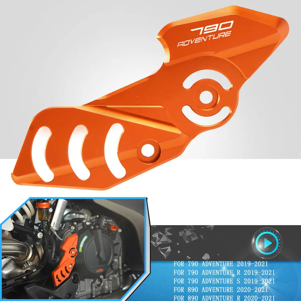

890ADV 890 Adventure R 2020 2021 Motorcycle Heel Protective Cover Guard Brake Cylinder Guard Set For 790 Adventure R S 2019-2021