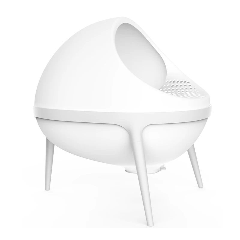 

Planet Cat Litter Box Semi-closed Cat Potty Cat Toilet Innovative Cleaning Mode Portable Operation Free Hands Pets Cat Supplies