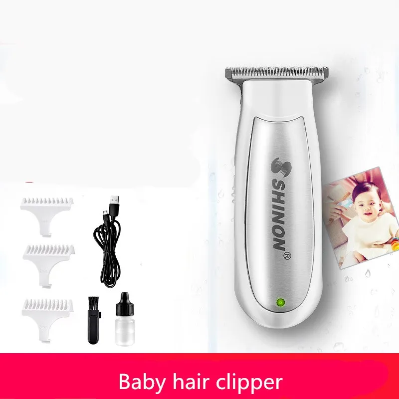 Машинка для стрижки волос младенцев Электрический мини триммер Тихая USB