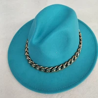 fedora hat women wide brim gradient color designed panama vintage artificial jazz cap black derby panama caps women winter hats