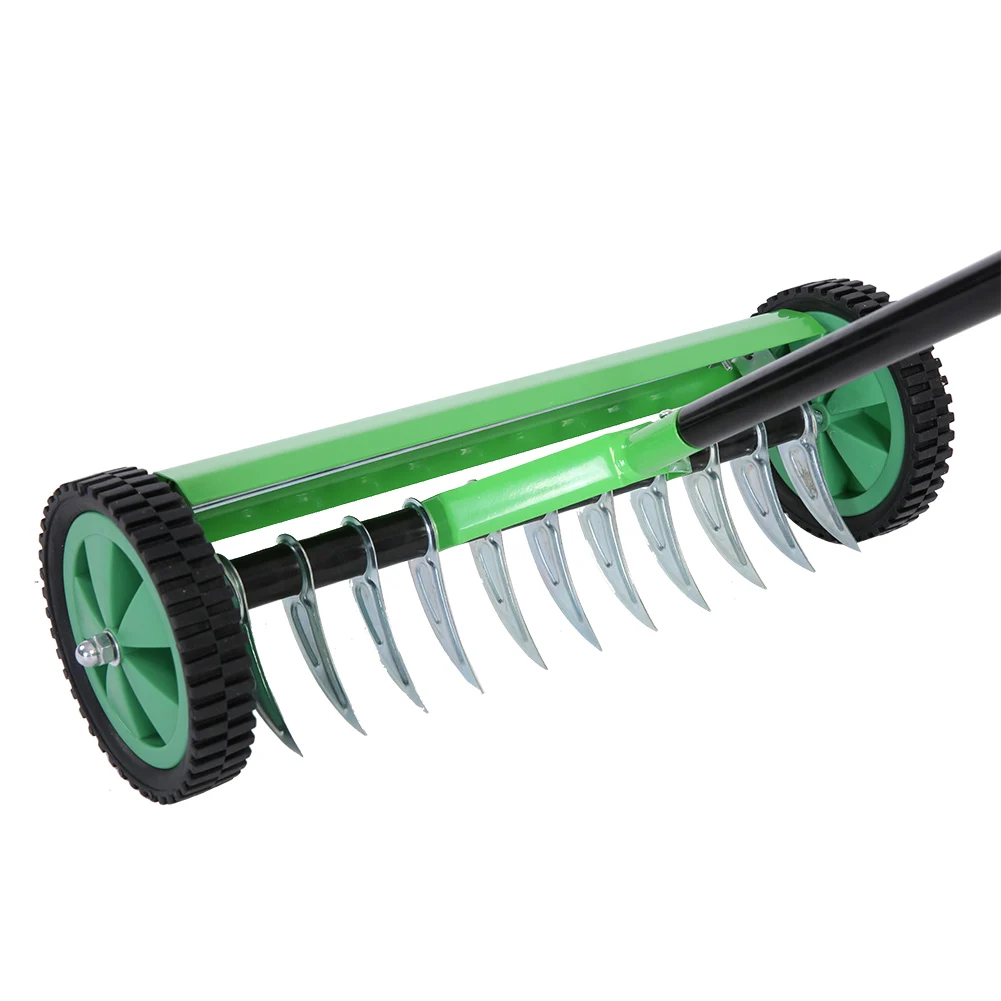 Дюйма ролик для газона уличный садовый аэратор с длинной ручкой высокопрочный