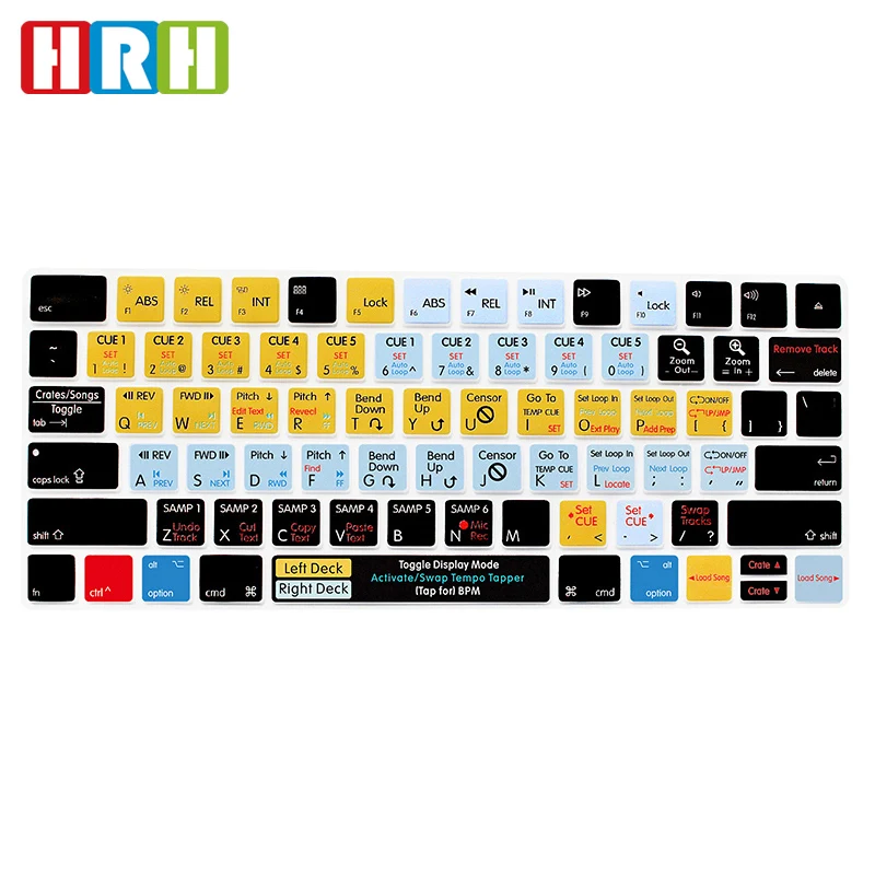 Чехол для клавиатуры HRH Serato от царапин функциональный Силиконовый протектор Apple