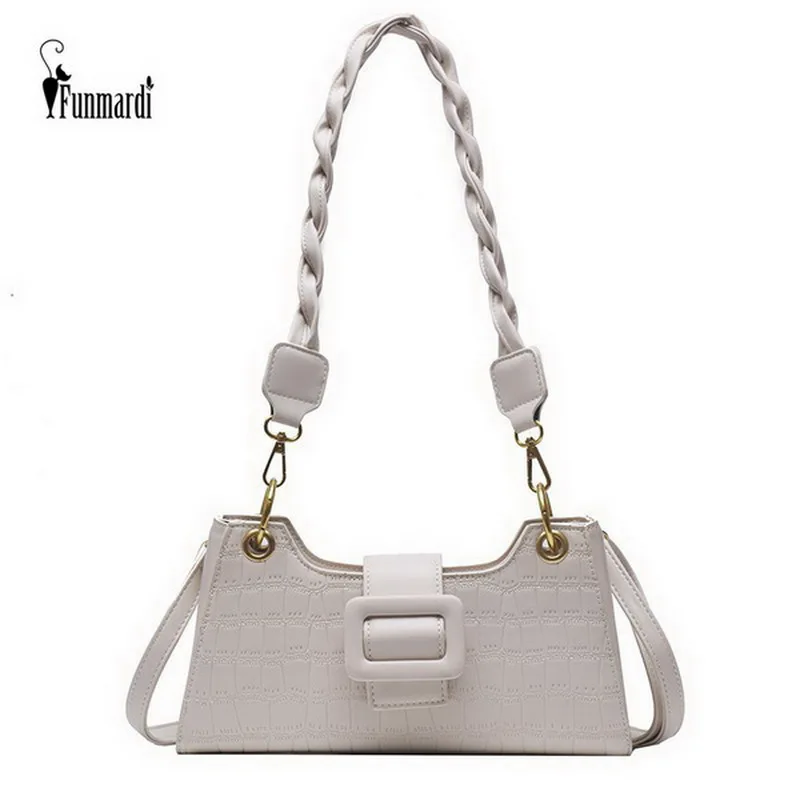 Сумка на плечо FUNMARDI из искусственной кожи с крокодиловым узором женская сумка