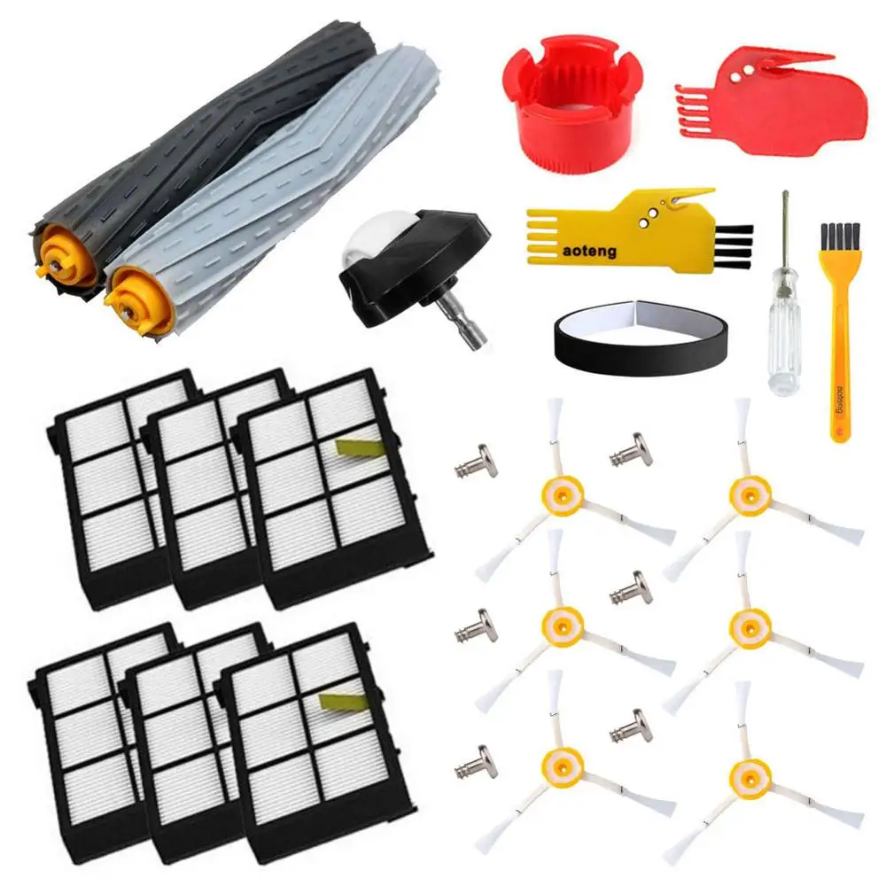 3 набора без запутывания для iRobot Roomba 800 Series 870 880 980 замена пылесоса|brush for irobot roomba|brush