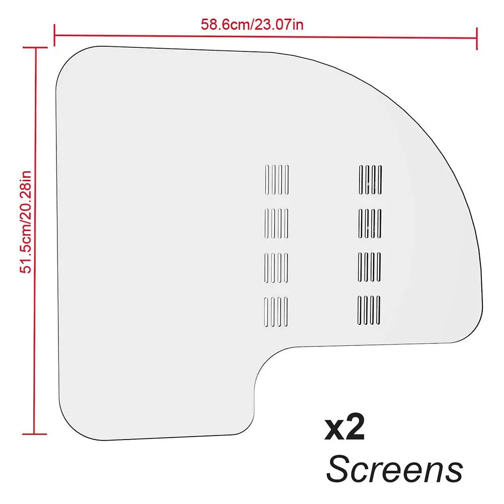 

Acrylic Car Isolation Board Transparent Anti-fog Protective Cover Protective Sneeze Guard Shield Self-adhesive Partition Film