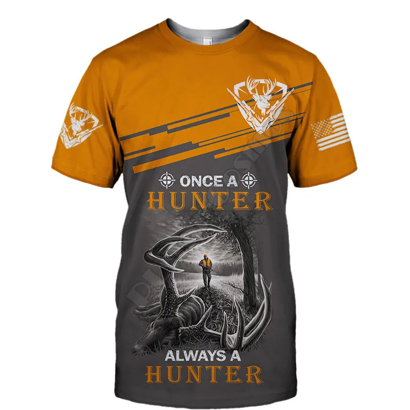 

PLstar Cosmos Love Hunting 3D Printed t shirts women for men Summer Casual Tees Short Sleeve T-shirts Short Sleeve Style-1