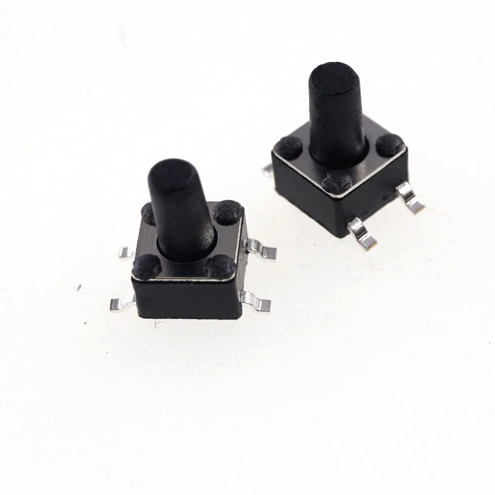 1000pcs/Tape &amp Reel 4.5x4.5 mm Tactile Switch SPST-NO Top Actuated Surface Mount Height 3.8 4.3 4.8 5 250gf SMT Reflow Solder |