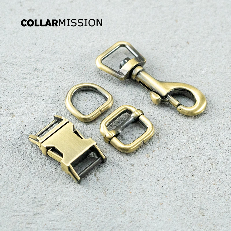 (metal buckle+adjust buckle+D ring+metal dog clasp/set) retailing 15mm for high quality pet collar leash set harness DIY parts | Дом и сад