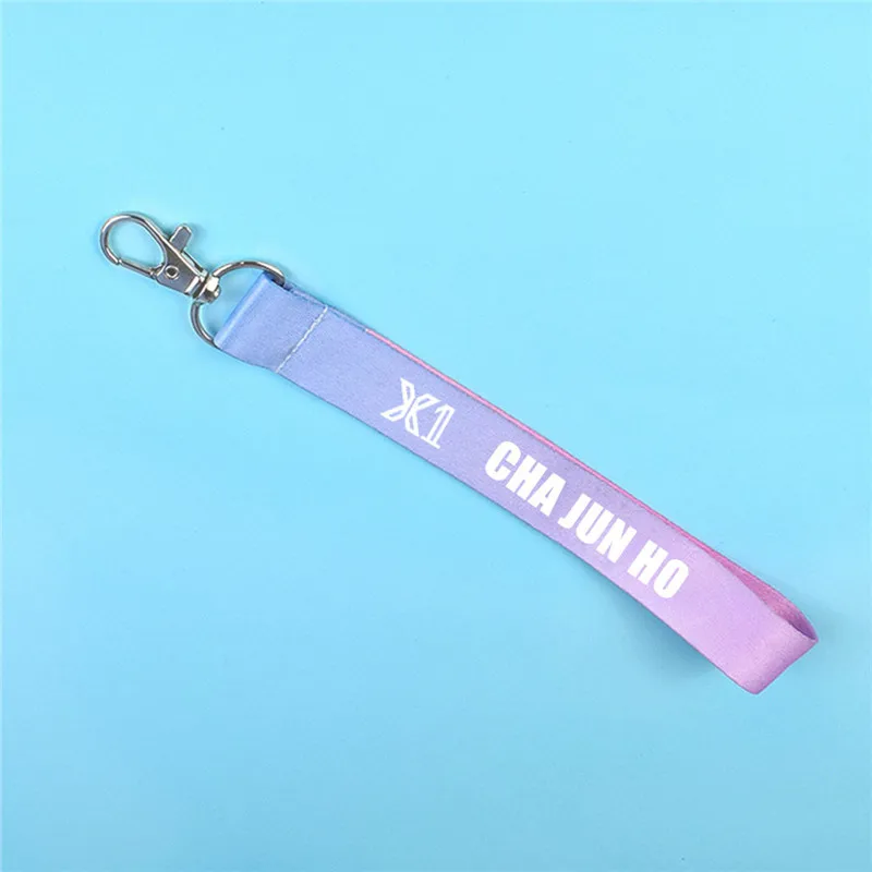 JCF794 KPOP X1 XONE брелок для ключей CHAJUNHO HANSEUNGWOO KIMYOHAN LEEHANGYUL градиентный ремешок