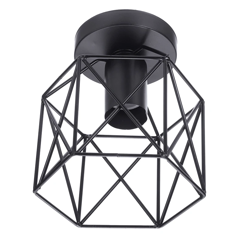 Железный подвесной светильник абажур потолочный из металла промышленных