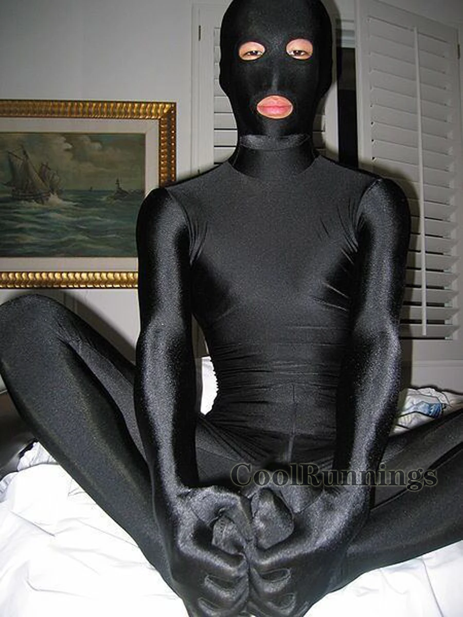 Костюм унисекс из спандекса с открытыми глазами и ртом для взрослых детей