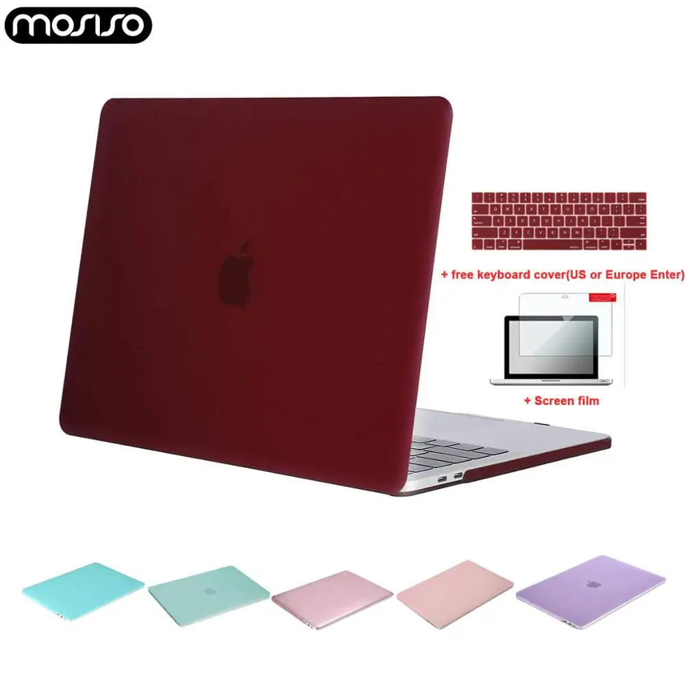 

MOSISO Laptop Shell Case for Macbook Pro 13 A1706 A2159 A1708 A1502 Matte Clear Cover Case Mac Air 13 inch 2018 2019 A1932 A1466