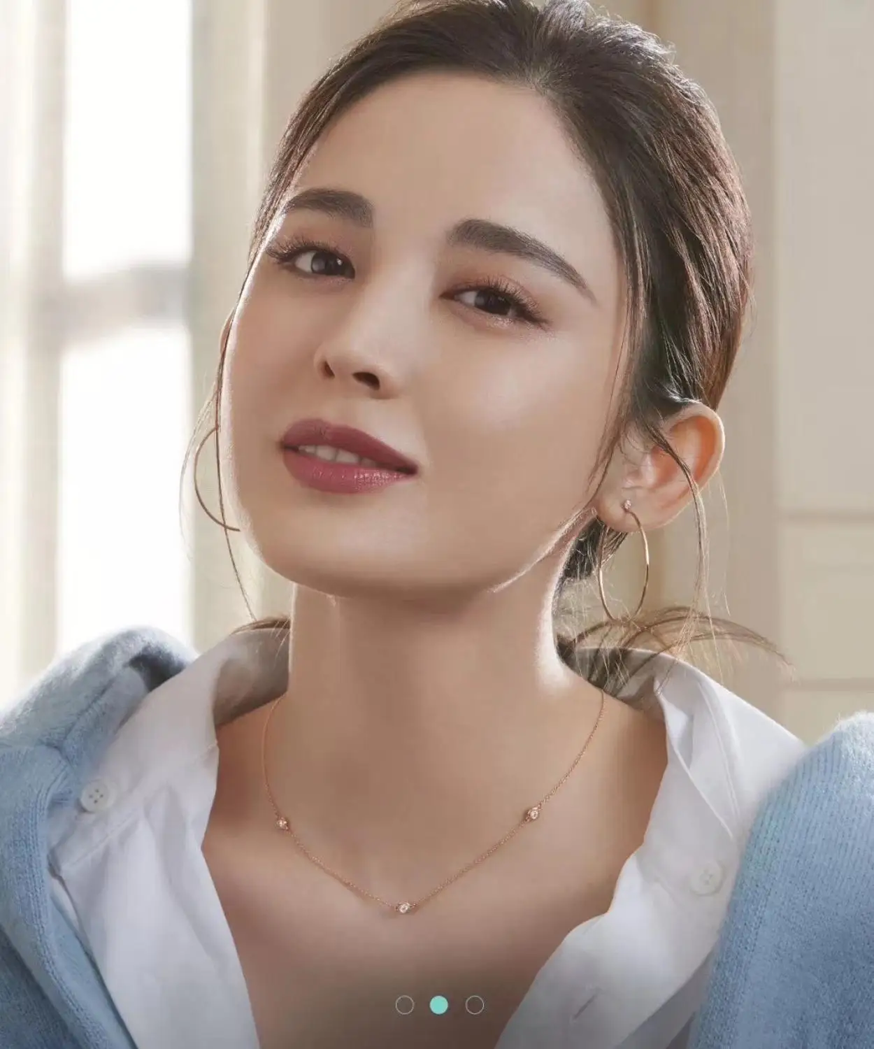 TSHOU313 модные ювелирные изделия из стерлингового серебра 925 пробы длинное круглое