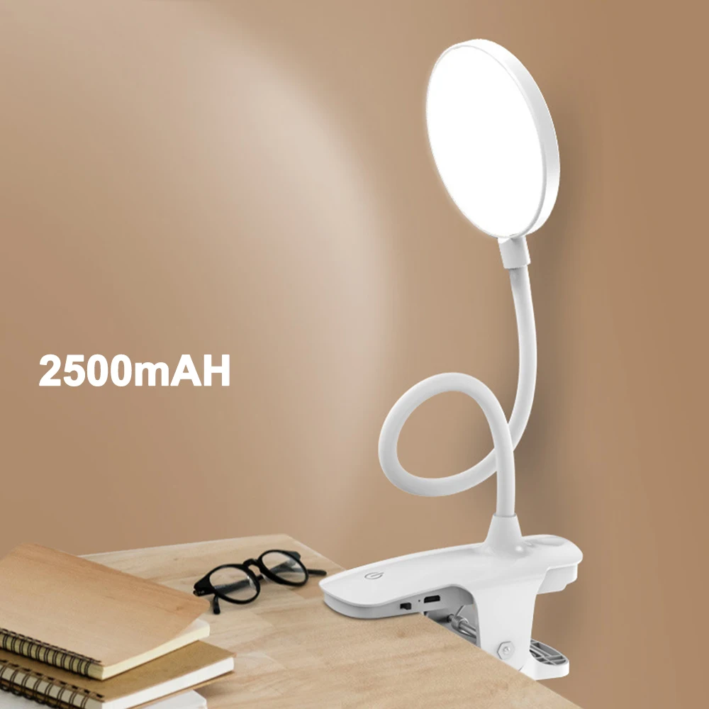 Charging 2500mah Clip Wireless Table Lamp Study Touch 1200mAh Rechargeable LED Reading Desk Lamp USB Table Light Flexo Lamps Table - Цвет корпуса: Charging 2500mah