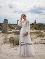 baziiingaaa simple taffeta wedding dress elegant bride v neck lace appliques wedding gowns plus size spring 2021 robe de mariee