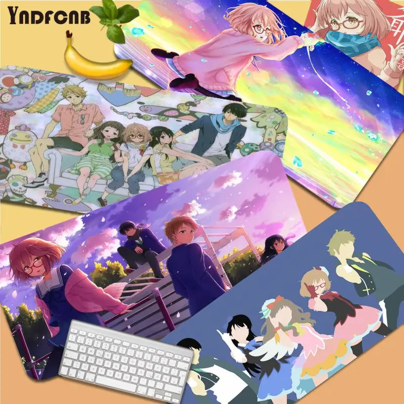 

YNDFCNB Kyokai no Kanata мой любимый большой игровой коврик для мыши Размер XL Блокировка кромки для коврика для мыши клавиатуры Deak коврик для Cs Go LOL