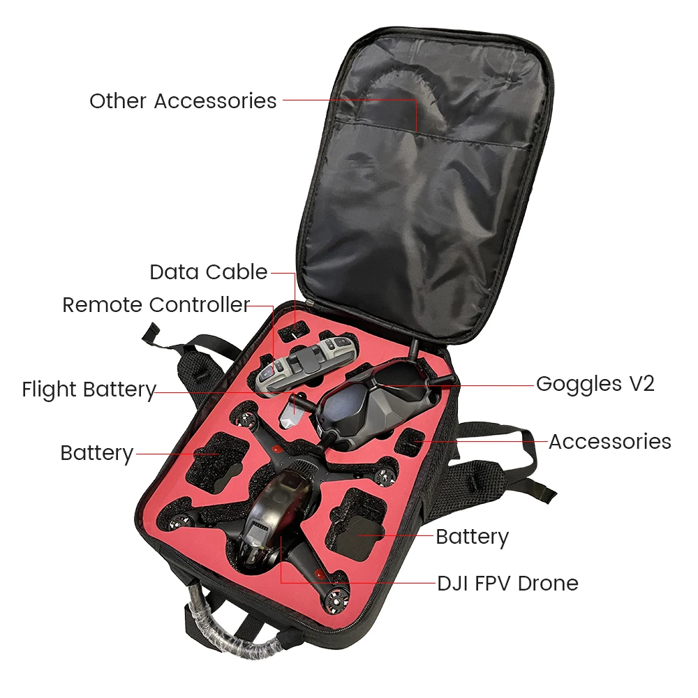 Нейлоновая сумка для хранения чехол рюкзак DJI FPV комбо Батарея дистанционного