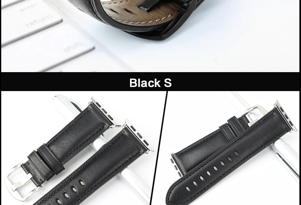 MAIKES из натуральной кожи ремешок для наручных часов для Apple Watch, версии 44 мм, 42 мм, 40 мм, 38 мм, версия 4/3/2/1 Для мужчин и Для женщин наручных часов iWatch, ремешок для часов