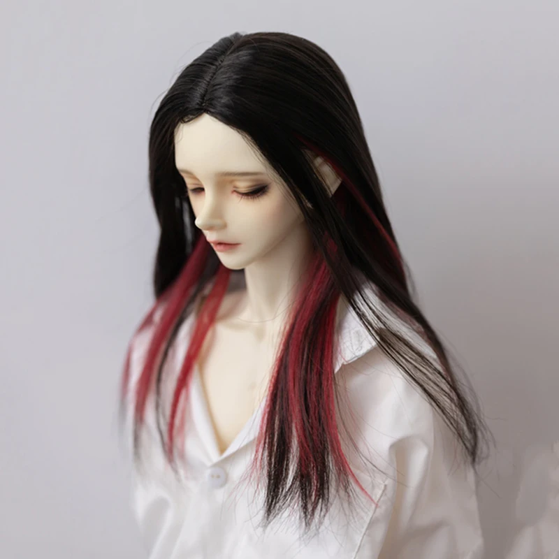 Allaosify-Mu&ntilde;eca Bjd de seda de alta temperatura, peluca personalizada de dos colores, 1/3, 1/4, 1/6, 1/8-1
