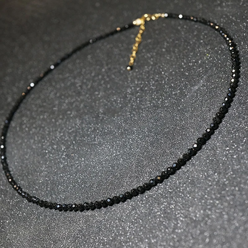 

Fashion Brand Simple Black Beads Short Necklace Female Jewelry Women Choker Necklaces Bijoux Femme Ladies Party Necklace 2021