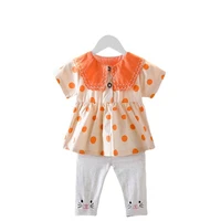 new summer baby clothes suit children girls cute dress shorts 2pcssets toddler fashion costume infant outfits kids tracksuits