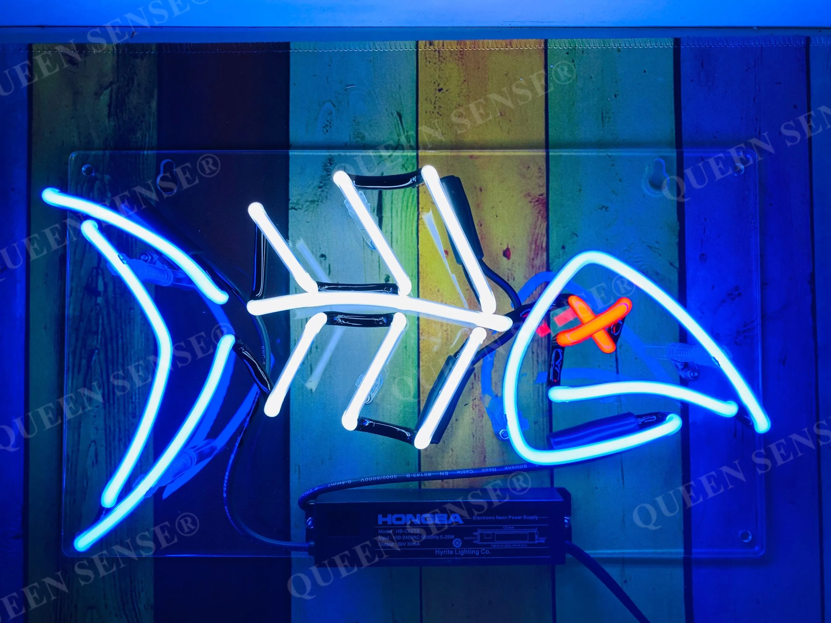 Неоновый светильник ручной работы акриловая лампа в форме рыбьего скелета кости