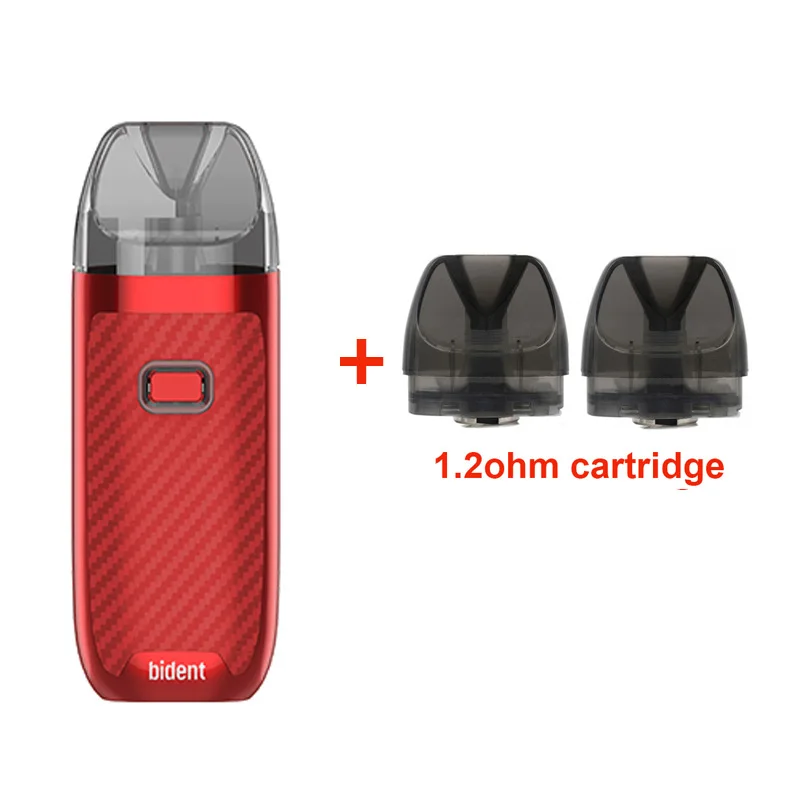 New arrival GeekVape Bident Kit with 950mAh Built-in Battery Dual Coil Pod System Kit 2ML/3.5ML POD MTL/DTL vape kit - Цвет: Red with 1.2ohm