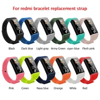 for xiaomi redmi band silicone wrist strap for redmi smart bracelet colorful watch strap for mi redmi band 4c 4 c accessories