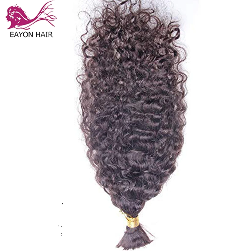 EAYON свободные волнистые 3 пряди человеческих плетеных волос объемные волосы для