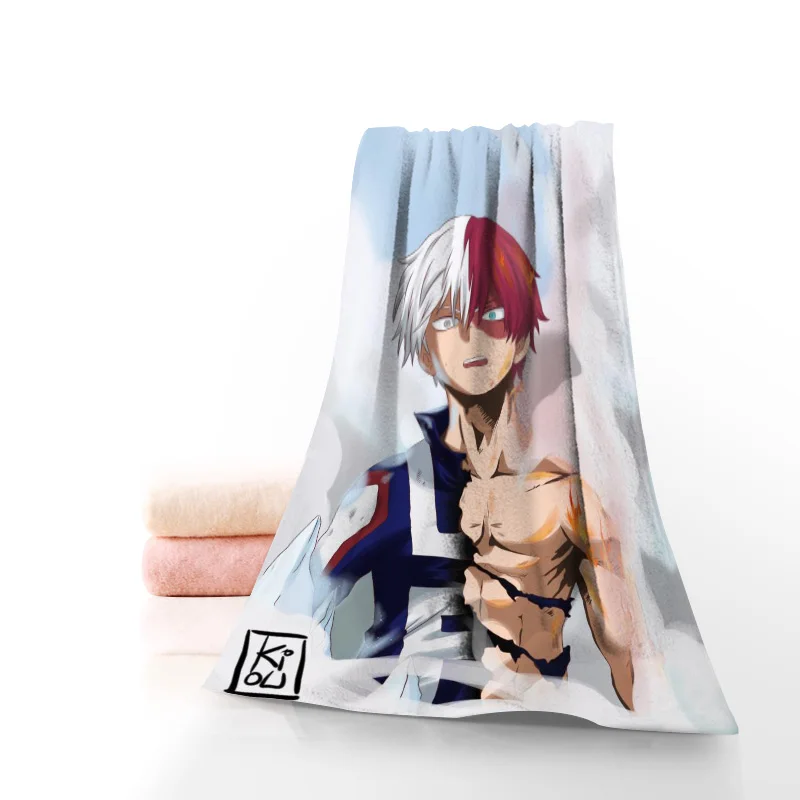 С героями из мультфильма Мой герой академии для ванной Полотенца мочалки