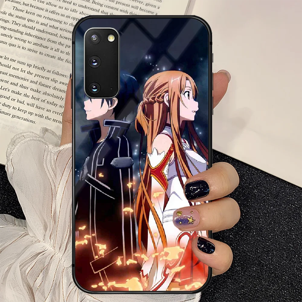 

Anime Sword Art Online Phone Tempered Glass Case Cover for Samsung Galaxy A M 12 20 21 30 31 40 50 51 52 70 71 72 E S 3D Bumper
