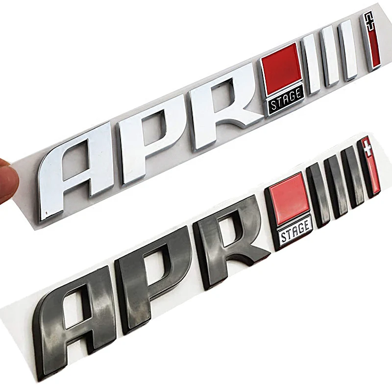 

APR Letters Logo Sticker For Volkswagen Audi Skoda SEAT Golf Arteon S6 S5 Altea Exeo Superb Fabia Yeti Leon Trunk Car Tuning