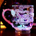 Светодиодная чаша с драконом Чувствительная наружная дорожная цветная яркая походная принадлежность Naturehike цветная мигающая Индуктивная кружка для кемпинга 1 шт.