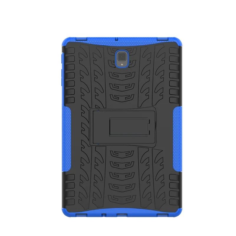 Синий Для Samsung Galaxy Tab S4 10,5 T830 чехол для планшета SM-T830 T835 10,5 дюймов Броня Силиконовый ТПУ+ PC противоударный чехол с подставкой+ ручка+ пленка - Цвет: Синий