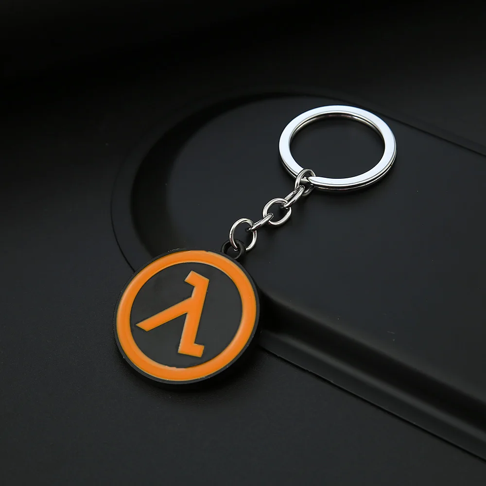 Half-Life Alyx Key Chain Game Half Life LAMBDA Logo Key Pendant Necklace Chain Metal Keychain Keyrings Gift Jewelry for Men images - 6