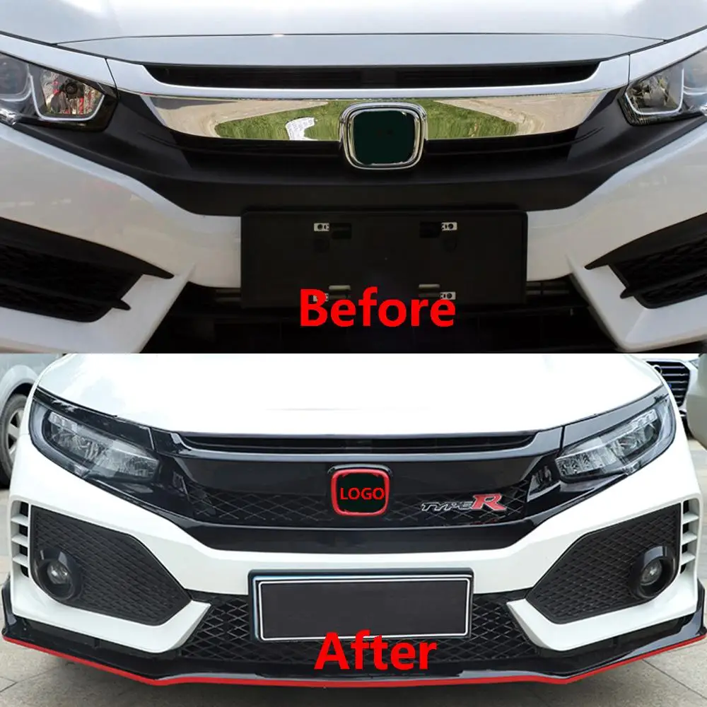 2 шт. декоративные накладки на передний и задний логотип для Honda Civic 2017 2018 2019