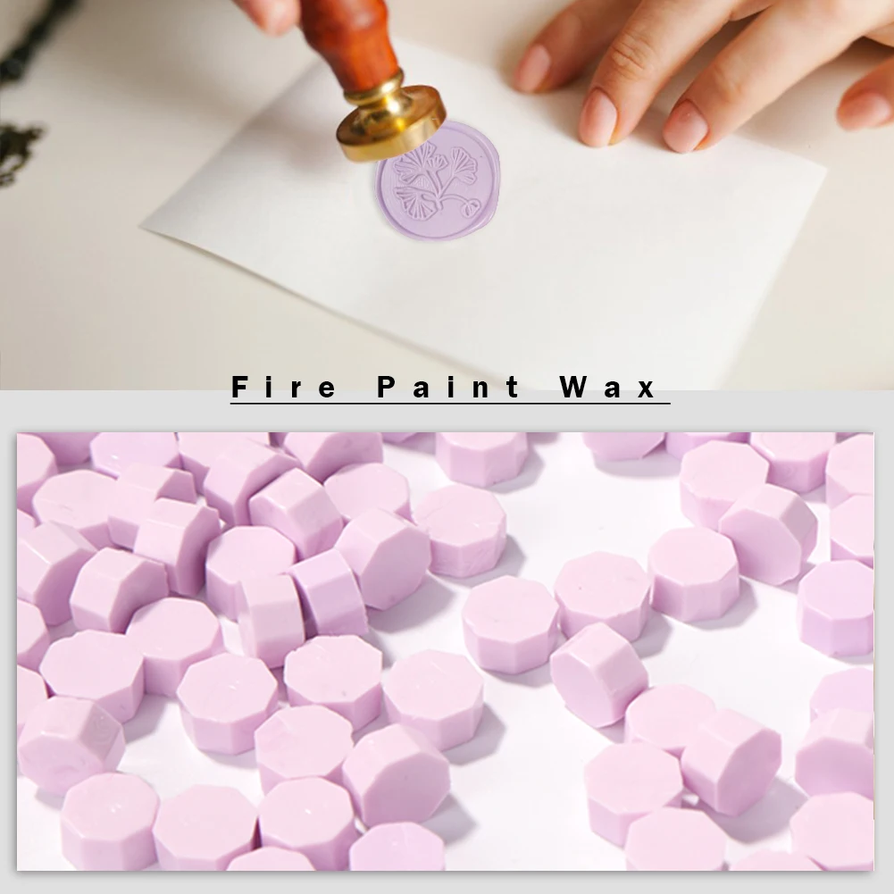 100 шт. розовая серия DIY воск печать восьмиугольный Набор Винтажный Ремесло Декор