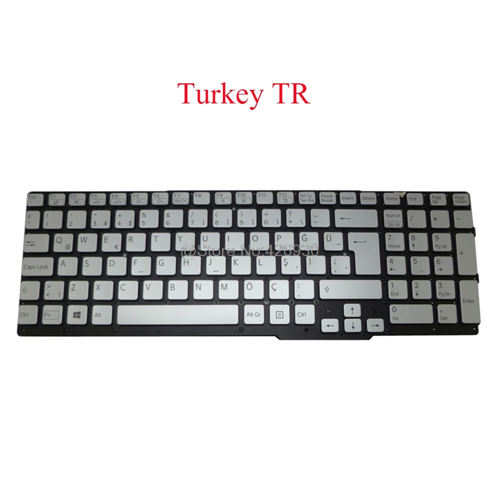 Ноутбук TR UK PO SP Клавиатура для SONY VAIO SVS15 149068611TR 149067511GB 149068211PT турецкий