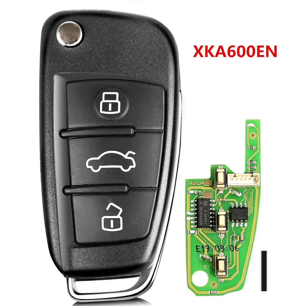 XHORSE XKA600EN VVDI2 Wired Universal Remote Key For Audi A6L Q7 Type 3 Buttons