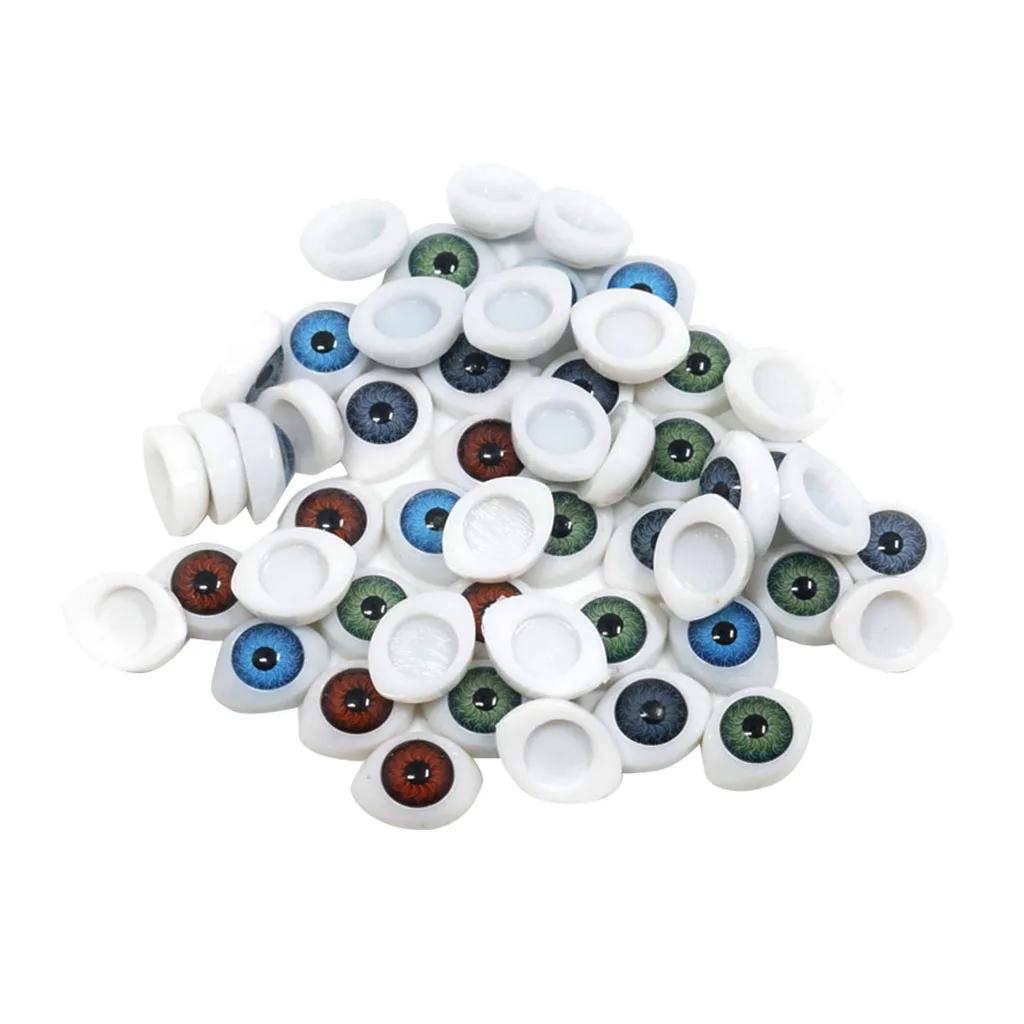 

60 Pieces Assorted Color Gothic Eyes Embellishments for Model Making DIY Crafts