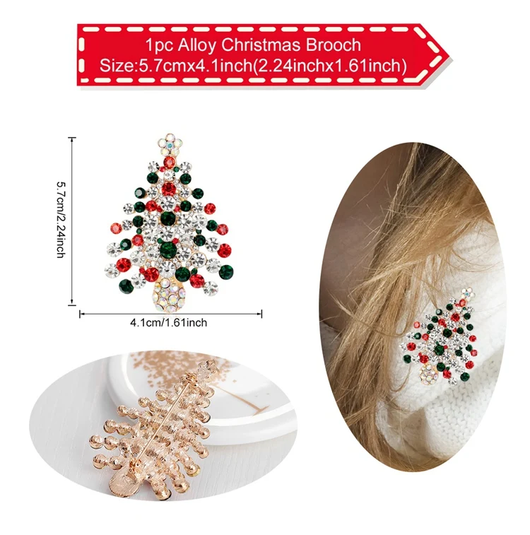 brooch style 1 QIFU рождественские украшения Рождество Navidad Санта Клаус браслет рождественские украшения для дома Natal Декор Noel - Цвет: brooch style 1